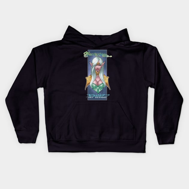 ELVEN FANTAZIES Kids Hoodie by rantz